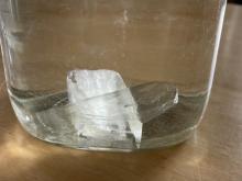 Very large crystals from slow cooling (rare)