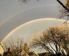 Real double rainbow