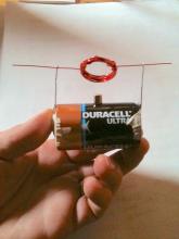 the magnet can be on the battery